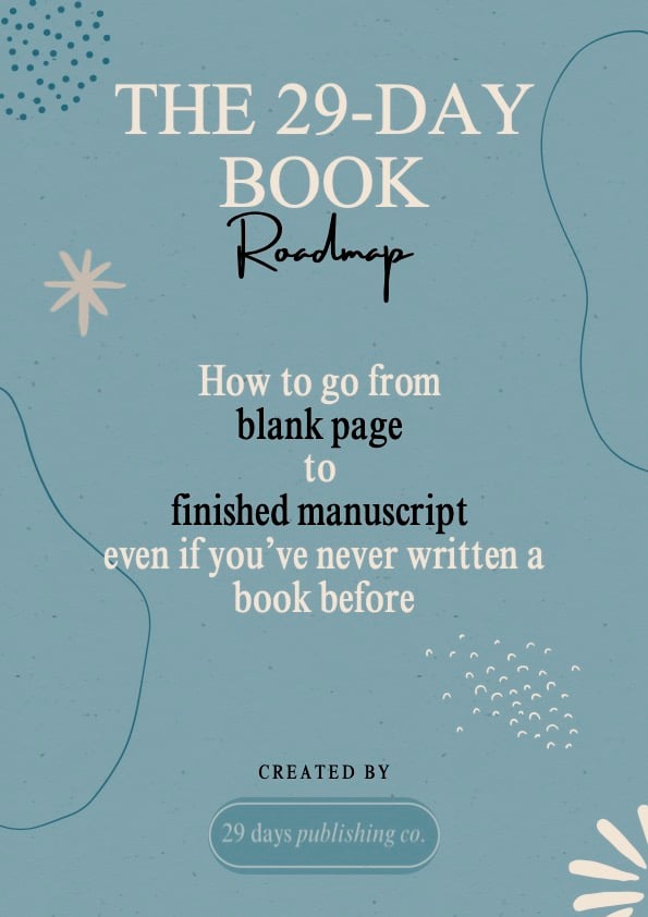 The 29-Day Book Roadmap (Free PDF Download)